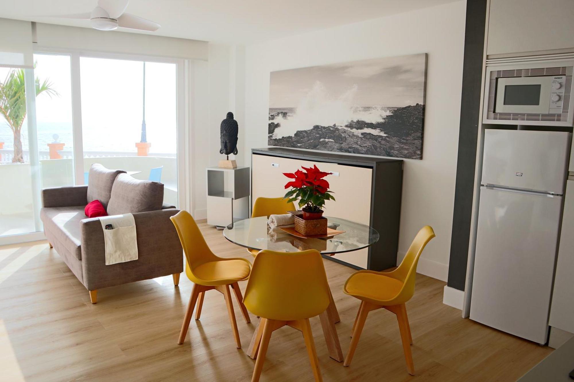 Апартаменты Durmiendo Sobre El Mar, Vivienda La Baja Grande Тельде Экстерьер фото
